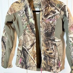ScentLok Women's Camouflage Fleece Utility Jacket Heart Stopper FREE SHIP! Sz XS